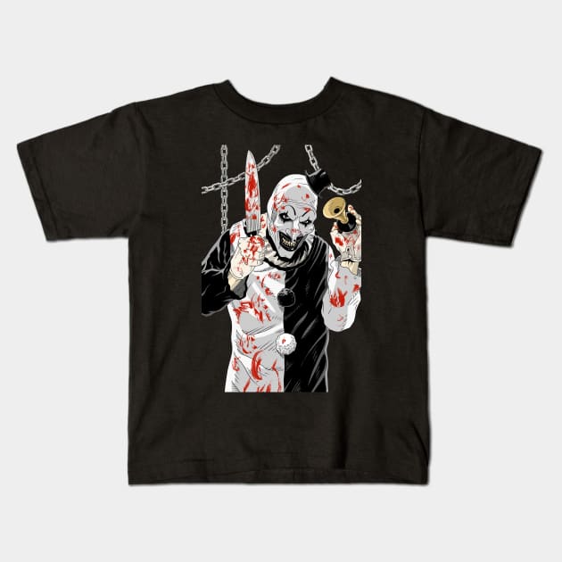 Art the Terrifier Kids T-Shirt by ArtbyMyz